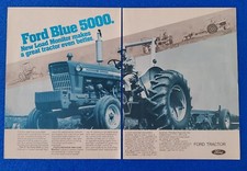 1971 FORD MODEL 5000 FARM TRACTOR ORIGINAL 2 PAGE PRINT AD AMERICAN HEARTLAND