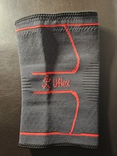 UFlex Knee Compression Sleeve Support Brace - Elastic Knit Silicone Grip