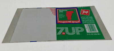 Vermont Unrolled Aluminium  7 UP  Dose 1959 Staaten - United We Stand