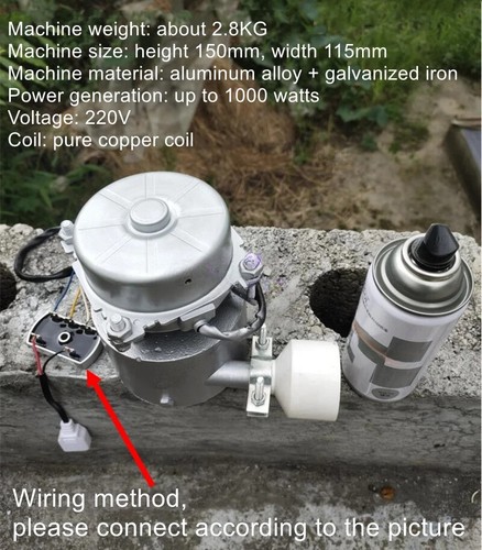 Aluminum Alloy 1000 Watt Turbo Hydro Generator 220 Volt 50hz Household - Picture 6 of 11