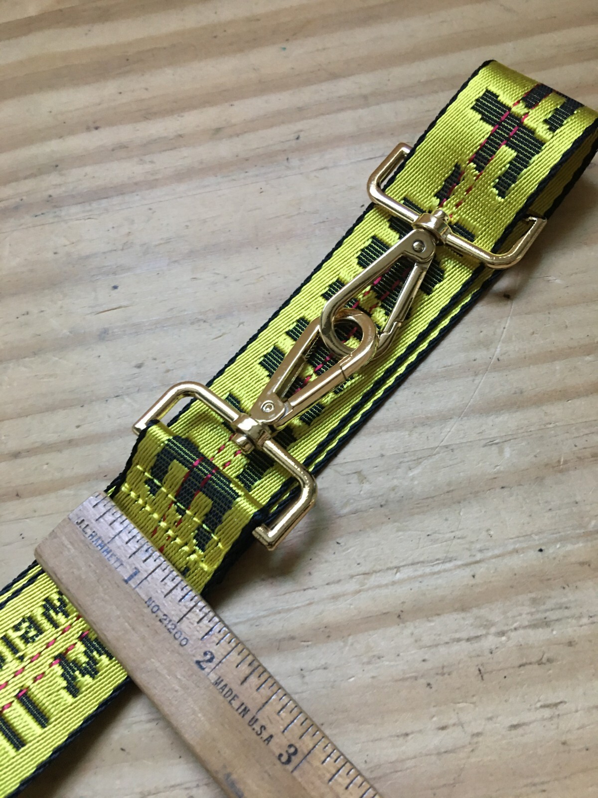 OFF-WHITE Weight Securing System Yellow Web Logo … - image 3