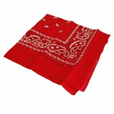 BRISTOL NOVELTY Wild West Cowboy RED Bandana Neckerchief Cowboy Fancy Dress