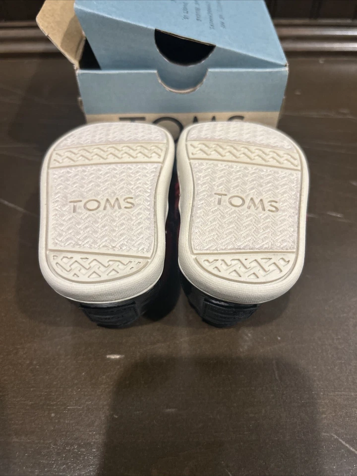 Zapatos Toms Clásicos Rojo Tartán Cuadros Pequeños 2 Foto 4 de 4