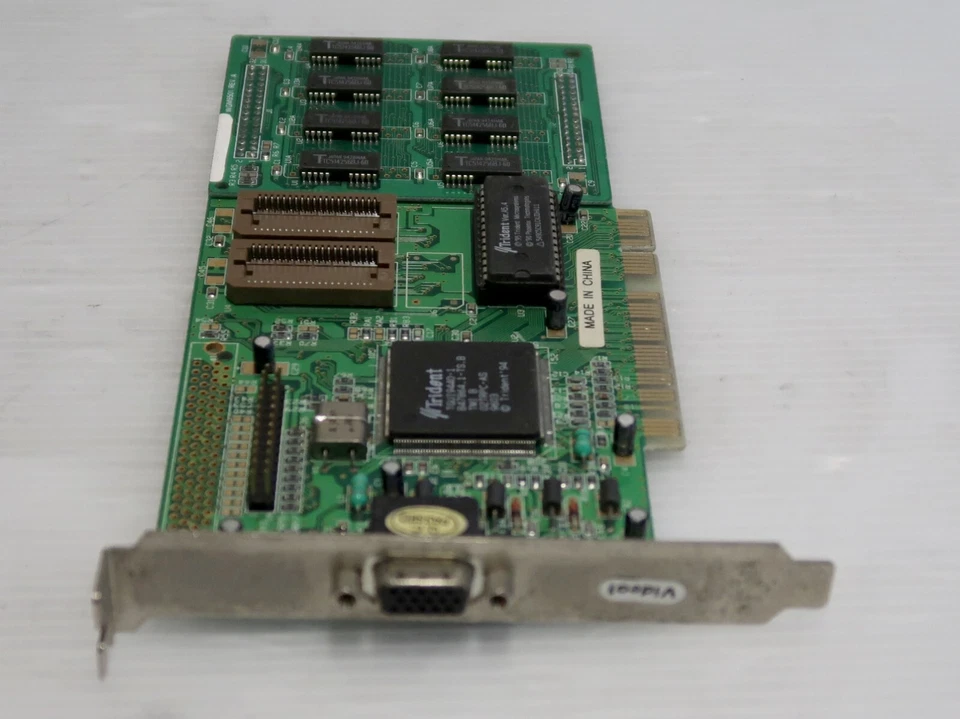 Trident TGUI9440-1, VRAM 1MB, PCI, VGA, WGM9501, WORKING CARD - Image 2 of 3