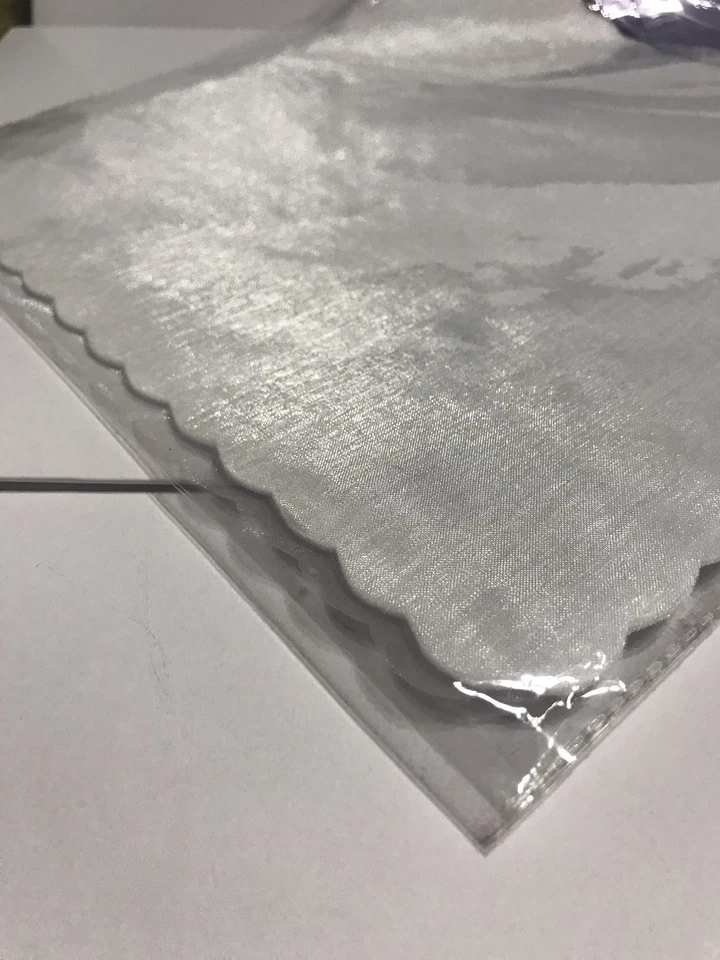 Envolturas de organza blancas 9x9 25 piezas nuevas Foto 4 de 4