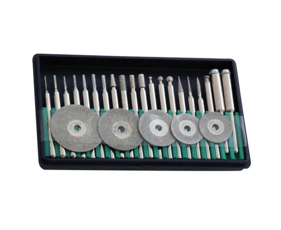 AMTECH 25 Piece Diamond Polishing / Cutting Set Will Fit Dremel Drills