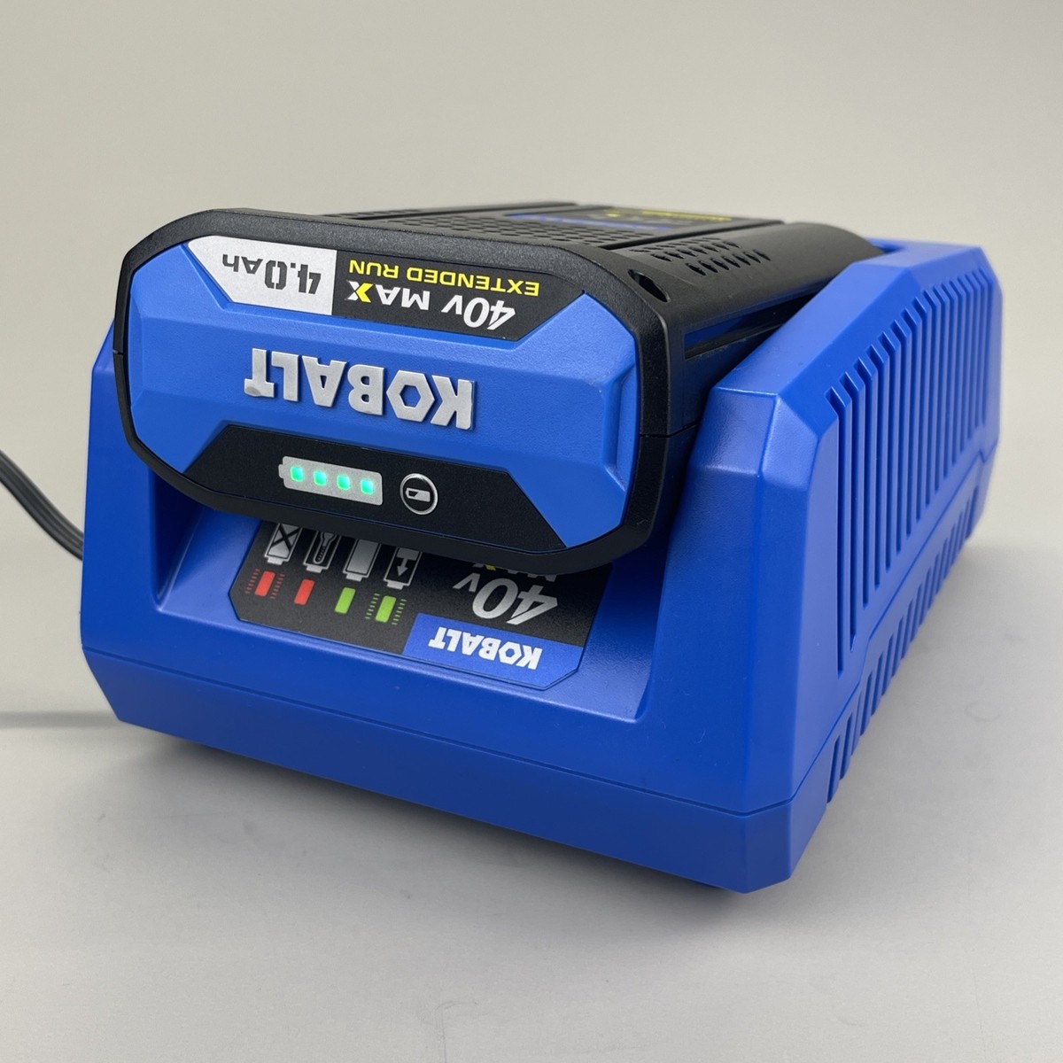 Kobalt 40V Max Ah Extended Run Battery Charger Kit Fast Charging 2024