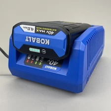Kobalt 40V Max 4.0 Ah Extended Run Battery + Charger Kit Fast Charging