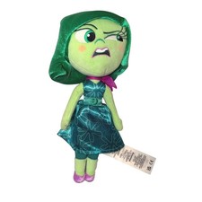 Disney Store Pixar Inside Out Disgust Plush Doll Green Teal Dress Toy 11"