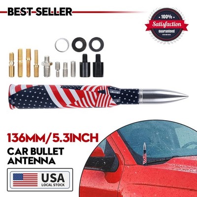 Modigt 5.3 inch 50CAL Flag Bullet Antenna For Toyota Tundra 2000-2020 + Screw