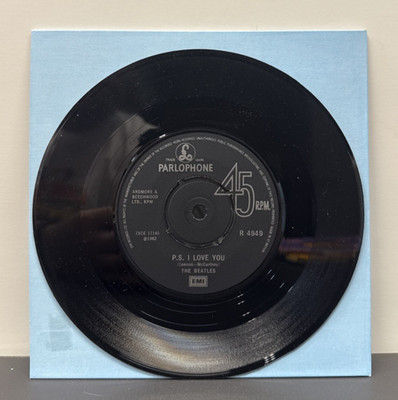 THE BEATLES LOVE ME DO / PS I LOVE YOU VG+ VINYL NO TEXT  7XCE 17144 1N ZTM1