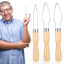 3PCS Adaptive Button Hook Assist Tools, Button Hook Dressing Aid Tool, Button
