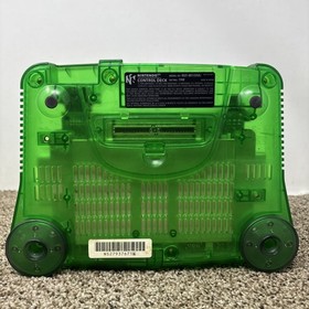 Nintendo 64 N64 Jungle Green Funtastic Console System Only Tested