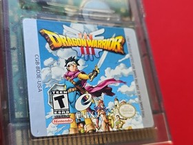 Dragon Warrior III 3 Nintendo Game Boy Color Authentic Saves RPG NES Classic!