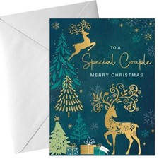 Christmas Card for Special Couple with White Envelope Family and Friends