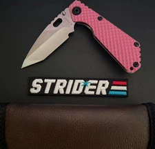 Mick Strider Knife SnG DGG Double Gunner Grip Pink G10 Tanto s30v Gift Set