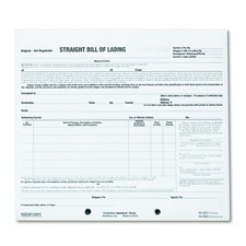 Rediform Bill of Lading, Snap-A-Way Design, Carbonless Triplicate Forms, 8.5"...