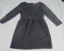 LOFT  black long sleeve dress gathered waist size 4P