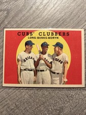 1959 Topps - Cubs' Clubbers Ernie Banks, Dale Long, Walt Moryn