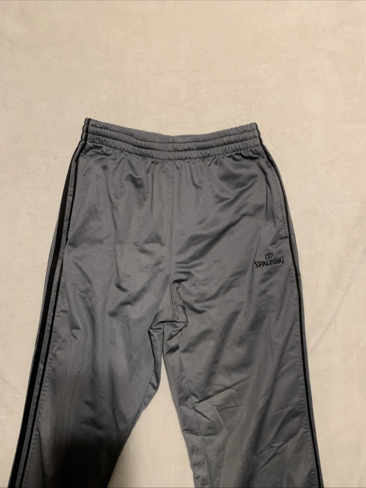Vintage Spalding Pants Mens Medium 29x30 Gray Joggers  Workout Gym Basketball - Image 2 of 4