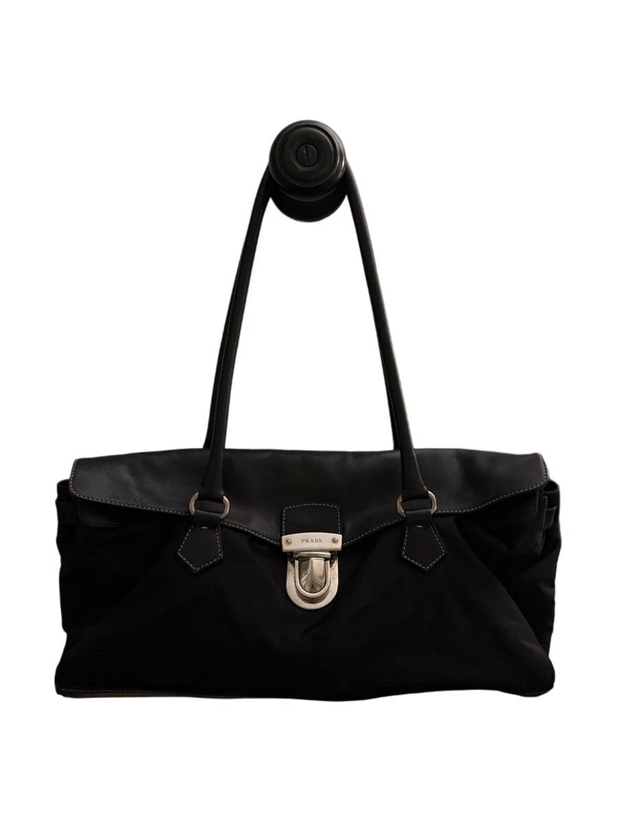 バッグ 825 vintage Prada nylon hand bag black バッグ 825 vintage Prada nylon hand bag black Prada Vintage Black
