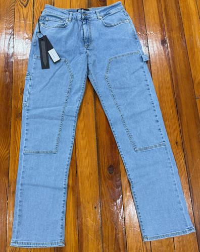 Represent Clo Double Knee Carpenter Painter Blue Denim Jean Pant Men's 30 (NWT)