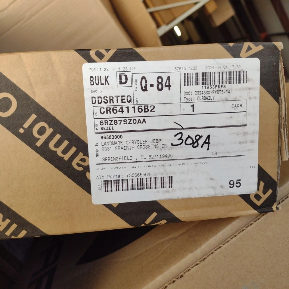 Подлинный оригинальный производитель Mopar Jeep Renegade комплект отделочных колец решетки радиатора 2015-18 6RZ87SZ0AA - Изображение 4 из 4