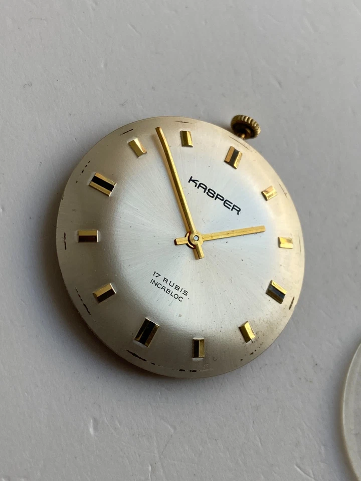 RELOJ PULSERA HOMBRE VINTAGE PIEZAS MOVIMIENTO KASPER 17 RUBIS FUNCIONANDO BIEN CAL. 1400 Foto 2 de 4
