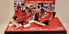 2 CAR SET 1:43 FERRARI 312T4 1979 US WEST GP LONG BEACH VILLENEUVE SCHECKTER