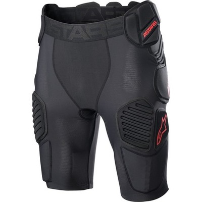Alpinestars Bionic Pro Protection Shorts - Black/Red - Large 6507523-13-L
