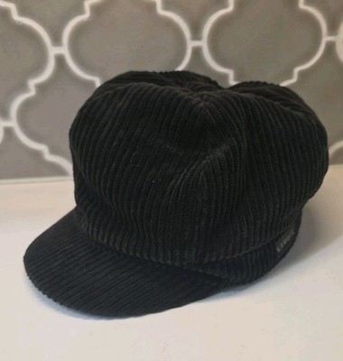 Kangol Spitfire Cord Black Corduroy Hat Small 9403BC