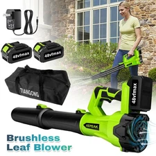 Leaf Blower Cordless 680 CFM Handheld Electric Leaf Blower with 2 Batteries 21V