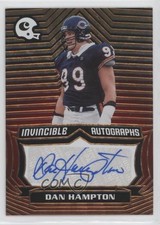 2021 Panini Chronicles Invincible Red 80/100 Dan Hampton #INV-DHA Auto HOF 0z58