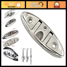 Folding Boat Cleat 6" Flip-Up Heavy Duty Marine Grade 316 Stainless Steel Dock H