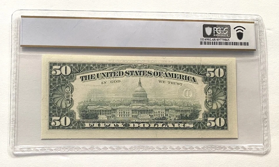 *PERFECTION* $50 1993 FRN "STARNOTE" CLEVELAND PCGS SUPERB GEM CU 68 PPQ - Image 2 of 2