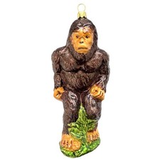 Lrg BIGFOOT EUROPEAN BLOWN GLASS CHRISTMAS TREE ORNAMENT BIG FOOT
