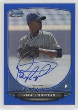 2013 Bowman Chrome Prospects Blue Refractor /150 Rafael Montero #BCA-RM Auto z1r