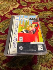 Sega Saturn Theme Park 1995 Complete Case with Manual and Disc