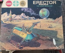 A.C. Gilbert Co. Erector The Lunar Vehicle Set Orig Box VTG Parts Only See Photo