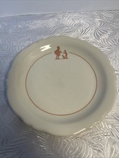 Howard Johnson's Pink  Pie Man Resturaunt Ware 6.? Plate VTG Shenango China RARE