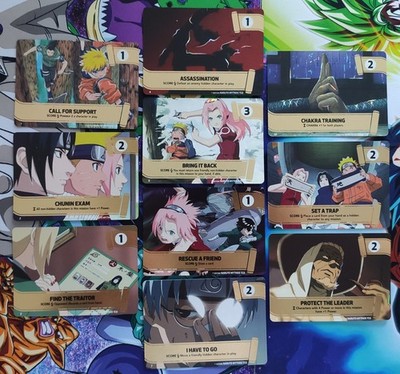 10er Set Missionen Konvolut Naruto Mythos Tcg 1. Edition Koniha Shido