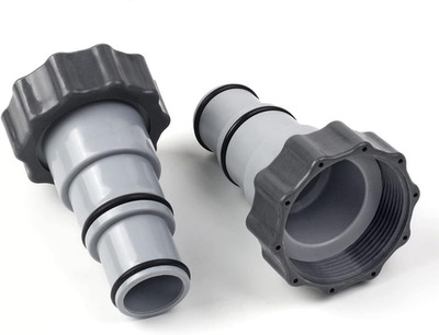 Pool Hose Adapter a with Collar for Intex Threaded Connection Pump, Converts 1.5