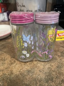 Dolly Parton Wildflower Spring Collection Pink Spice Jars Set Of 2 Pink New