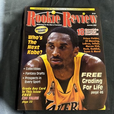 2002  Rookie Review Kobe Bryant Cover +18 Rookie Cards~Lebron James Rookie 