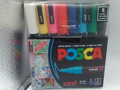 Uni POSCA PC-3M Water-Based Paint Markers ~ Fine Tip (0.9-1.3mm) ~ Assorted