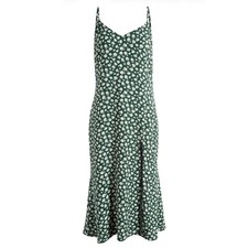 Reformation Crimini Slip Midi Dress Size 2 NWT $148 Green Ditsy Floral Summer