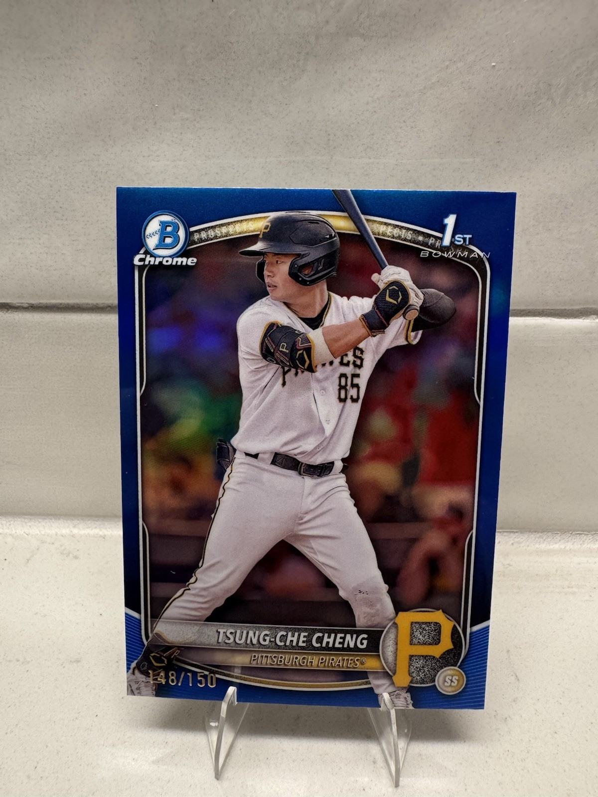 2025 Bowman Chrome Tsung-Che Cheng True Blue Refractor /150 #BCP-95 Red Sox