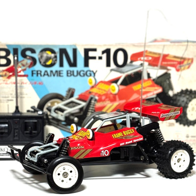 NIKKO Bison F-10 Frame Buggy Vintage RC Car Boxed Tested Working Japan