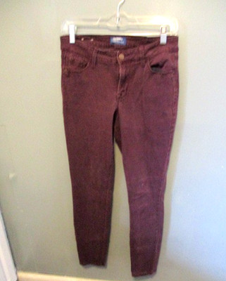 OLD NAVY ROCKSTAR MID RISE Plum JEANS, SIZE 4