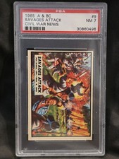 1965 A&BC CIVIL WAR NEWS, #9, SAVAGES ATTACK, (PSA 7)